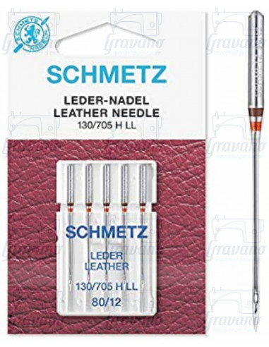 SCHMETZ AGO LEDER-NADEL 130/705 H-LL  - 80/12