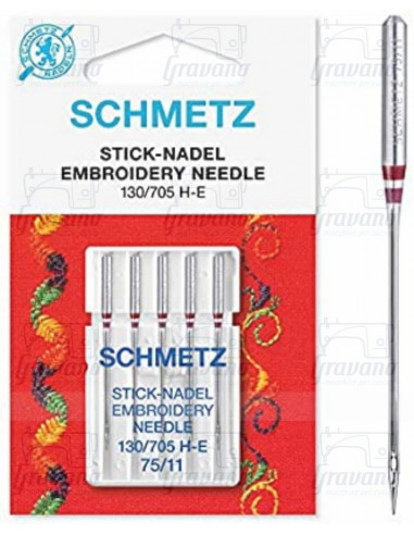 SCHMETZ AGO PER RICAMO 130/705 HE - 75/11